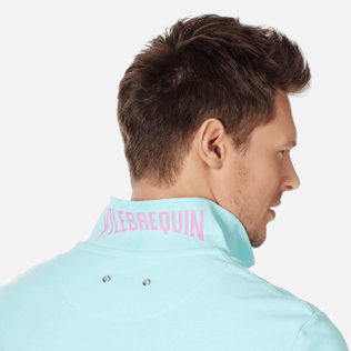 Hombre Autros Liso - Polo de algodón liso para hombre, Acqua supp1 Hombre Autros Liso - Polo de algodón liso para hombre, Acqua supp1