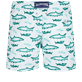 Men Others Embroidered - Men Embroidered Swim Trunks Requins 3D - Limited Edition, Glacier back view
