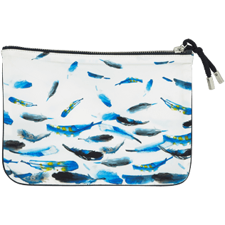 Borse Stampato - Borsa con chiusura a zip Blue Breath, Bianco back Borse Stampato - Borsa con chiusura a zip Blue Breath, Bianco back