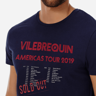 Men Others Printed - Men Cotton T-Shirt Vilebrequin Tour, Navy supp1 Men Others Printed - Men Cotton T-Shirt Vilebrequin Tour, Navy supp1
