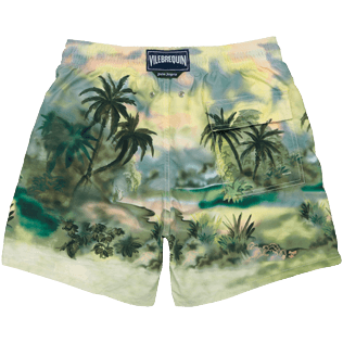 foto di Uomo Classico Stampato - Costume da bagno uomo Graffiti Jungle 360- Vilebrequin x Palm Angels, Sicomoro vista posteriore foto di Uomo Classico Stampato - Costume da bagno uomo Graffiti Jungle 360- Vilebrequin x Palm Angels, Sicomoro vista posteriore