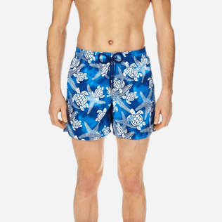 Men Classic / Moorea Printed - Men Swimtrunks Starlettes & Turtles Vintage, Neptune blue supp1 Men Classic / Moorea Printed - Men Swimtrunks Starlettes & Turtles Vintage, Neptune blue supp1