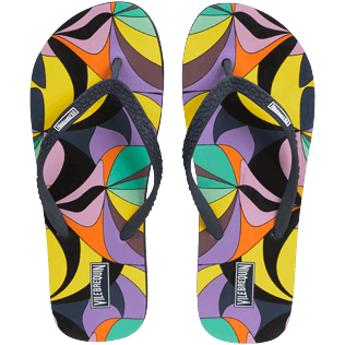 Women Others Printed - Women Flip Flops 1984 Invisible Fish, Black front view