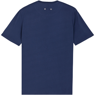 Men Others Solid - Men Organic Cotton T-Shirt Solid, Navy back view