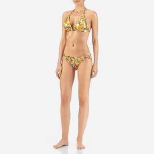 Femme Bas Imprimé - Bas de maillot Danse du Feu, Curcuma frontworn Femme Bas Imprimé - Bas de maillot Danse du Feu, Curcuma frontworn