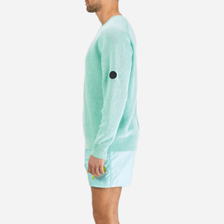 Men Others Solid - Men Cotton Linen Pullover Solid, Lagoon supp3 Men Others Solid - Men Cotton Linen Pullover Solid, Lagoon supp3