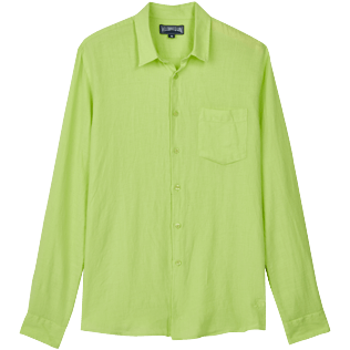 Men Others Solid - Men Linen Shirt Solid, Coriander front Men Others Solid - Men Linen Shirt Solid, Coriander front