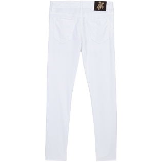 男款 Others 纯色 - 男士标准版型五袋丝绒长裤, White 后视图
