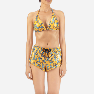 Femme Shortys Imprimé - Shorty Court Danse du Feu, Curcuma supp1 Femme Shortys Imprimé - Shorty Court Danse du Feu, Curcuma supp1