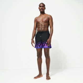 Homme AUTRES Imprimé - Maillot de bain homme Hot Rod 360° - Vilebrequin x Sylvie Fleury, Noir vue portée de face