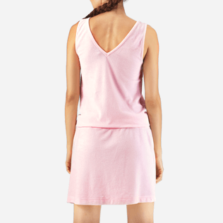 Femme Robes Uni - Robe débardeur décolletée Éponge Unie, Pivoine supp2 Femme Robes Uni - Robe débardeur décolletée Éponge Unie, Pivoine supp2