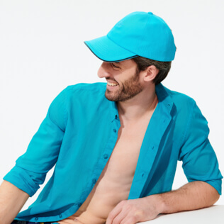 Altri Unita - Cappellino unisex tinta unita, Azzurro chiaro frontworn Altri Unita - Cappellino unisex tinta unita, Azzurro chiaro frontworn