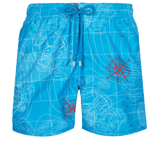 Imagen de Hombre Clásico Estampado - Bañador con estampado 2010 Sonar para hombre, Hawaii blue vista frontal Imagen de Hombre Clásico Estampado - Bañador con estampado 2010 Sonar para hombre, Hawaii blue vista frontal