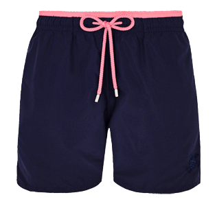 Hombre Clásico Liso - Bañador de dos colores para hombre, Azul marino front Hombre Clásico Liso - Bañador de dos colores para hombre, Azul marino front
