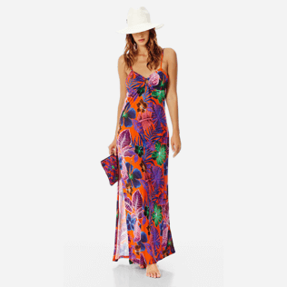 Donna Altri Stampato - Vestito lungo donna Porto Rico, Arancione scuro supp2 Donna Altri Stampato - Vestito lungo donna Porto Rico, Arancione scuro supp2