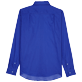 Hombre Autros Liso - Camisa en gasa de algodón de color liso unisex, Purple blue vista trasera