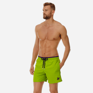 Men Classic Solid - Men swimtrunks Solid Bicolor, Cactus frontworn Men Classic Solid - Men swimtrunks Solid Bicolor, Cactus frontworn