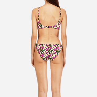 Damen Einteiler Bedruckt - Mini Paradise 3 D Trikini mit Rundhalsausschnitt für Damen, Nude supp2 Damen Einteiler Bedruckt - Mini Paradise 3 D Trikini mit Rundhalsausschnitt für Damen, Nude supp2
