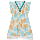 Girls Others Printed - Girl Mini Dress Iridescent Flowers of Joy- Vilebrequin x Poupette St Barth, Terracotta front view Girls Others Printed - Girl Mini Dress Iridescent Flowers of Joy- Vilebrequin x Poupette St Barth, Terracotta front view