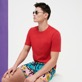 Hombre Autros Liso - Camiseta de algodón orgánico de color liso para hombre, Peppers detalles vista 3