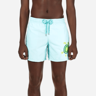 Men Classic / Moorea Embroidered - Men Swimwear Placed Embroidery Mosaic Turtles, Lagoon supp1 Men Classic / Moorea Embroidered - Men Swimwear Placed Embroidery Mosaic Turtles, Lagoon supp1