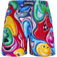 Men Classic Printed - Men Swimwear Faces In Places - Vilebrequin x Kenny Scharf, Multicolor back view