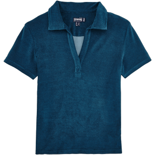 Women Others Solid - Women Terry Cloth Polo shirt Solid, Spray front Women Others Solid - Women Terry Cloth Polo shirt Solid, Spray front