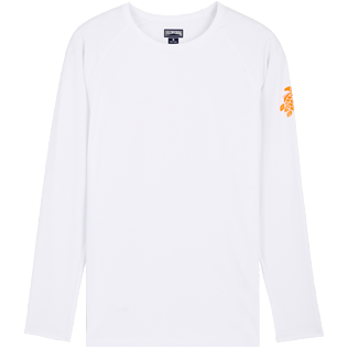 Andere Bedruckt - Unisex Rashguard T-Shirt mit elegantem Muster, Weiss front Andere Bedruckt - Unisex Rashguard T-Shirt mit elegantem Muster, Weiss front