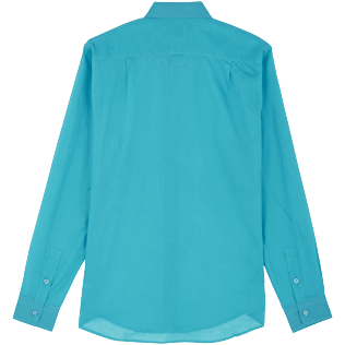 Autros Liso - Camisa en gasa de algodón de color liso unisex, Azurin back Autros Liso - Camisa en gasa de algodón de color liso unisex, Azurin back