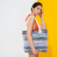 Others Printed - Large Beach Bag Eco-friendly, Unique front worn view Others Printed - Large Beach Bag Eco-friendly, Unique front worn view