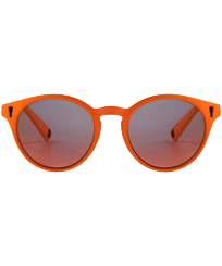 Unisex Floaty Sunglasses Solid Neon orange front view