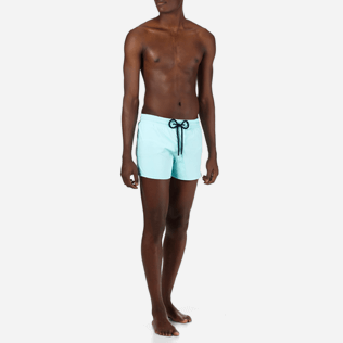 Hombre Short Clásico Liso - Bañador corto, ajustado y elástico liso para hombre, Laguna frontworn Hombre Short Clásico Liso - Bañador corto, ajustado y elástico liso para hombre, Laguna frontworn