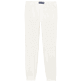 Men Others Solid - Men Jogger Cotton Pants Solid, Off white back view