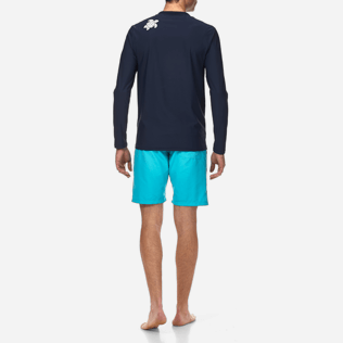 Men Others Solid - Turtles Anti-UV long sleeves T-Shirt, Navy backworn Men Others Solid - Turtles Anti-UV long sleeves T-Shirt, Navy backworn