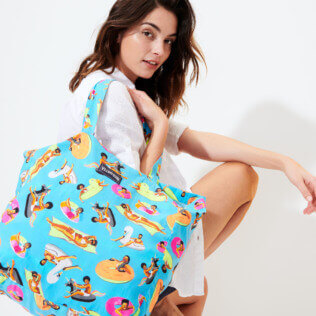 Others Printed - Tote Bag - Vilebrequin x Derrick Adams, Swimming pool supp1 Others Printed - Tote Bag - Vilebrequin x Derrick Adams, Swimming pool supp1