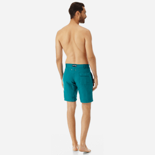 Hombre Autros Liso - Bermudas de corte recto en lino de color liso para hombre, Pinos backworn Hombre Autros Liso - Bermudas de corte recto en lino de color liso para hombre, Pinos backworn