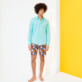 Hombre Autros Liso - Camisa en gasa de algodón de color liso unisex, Laguna detalles vista 1