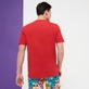 Hombre Autros Liso - Camiseta de algodón orgánico de color liso para hombre, Peppers vista trasera desgastada