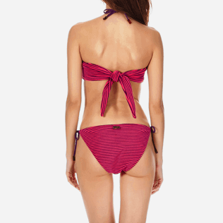 Damen Klassische Höschen Grafisch - Gestreifte Bikinihose aus Frottee für Damen, Amethyst supp2 Damen Klassische Höschen Grafisch - Gestreifte Bikinihose aus Frottee für Damen, Amethyst supp2