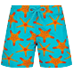 男童 Others 印制 - 男童 Starfish Dance 弹力游泳短裤, Curacao 正面图