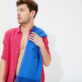 Men Others Solid - Men Linen Shirt Solid, Shocking pink details view 3