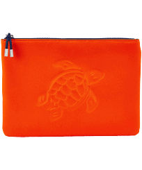 Others Printed - Zipped Turtle Beach Pouch, Rust front view