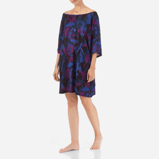 Femme Tee-Shirts Imprimé - Maxi T-shirt Camouflage Turtles, Prune frontworn Femme Tee-Shirts Imprimé - Maxi T-shirt Camouflage Turtles, Prune frontworn