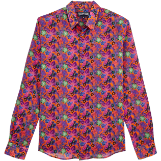 Altri Stampato - Camicia unisex in cotone Porto Rico, Arancione scuro front Altri Stampato - Camicia unisex in cotone Porto Rico, Arancione scuro front