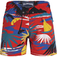 Uomo Classico stretch Stampato - Costume da bagno uomo elasticizzato Hawaiian - Vilebrequin x Palm Angels, Red vista posteriore