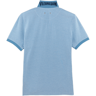 Men Others Solid - Men Cotton Pique Polo shirt Solid, Sky blue back Men Others Solid - Men Cotton Pique Polo shirt Solid, Sky blue back