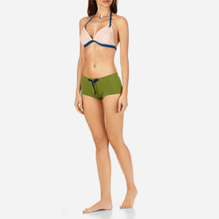 Damen Shorty Uni - Neopren Shortie-Bikinihose für Damen, Moos frontworn Damen Shorty Uni - Neopren Shortie-Bikinihose für Damen, Moos frontworn
