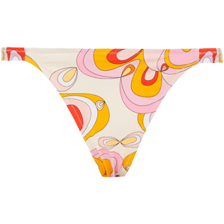 Donna 020 Stampato - Slip bikini donna a perizoma Kaleidoscope, Camellia vista frontale
