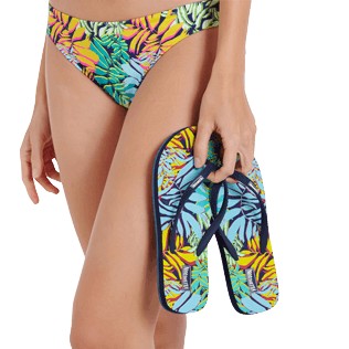 Women Others Printed - Women Flip Flops Jungle, Midnight blue backworn Women Others Printed - Women Flip Flops Jungle, Midnight blue backworn