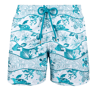 Hombre Bordados Bordado - Bañador con bordado Vague Heritage para hombre - Edición Limitada, Blanco front Hombre Bordados Bordado - Bañador con bordado Vague Heritage para hombre - Edición Limitada, Blanco front